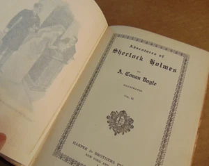 Hardcover c1904 A Conan Doyle - Sherlock Holmes - Adventures of ...Vol. II, VG - Picture 1 of 7