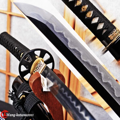 Shiage-tōgi Katana Clay Tempered Damascus Folded T9 Steel Japanese Samurai Sword - Image 1 of 4