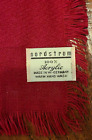Vintage Nordstrom Acryl rot festlicher Schal 36"" x 36"" Zoll quadratisch Deutschland