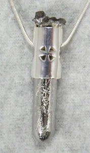 MUONIONALUSTA IRON METEORITE PENDANT $198 Sterling 925 Silver Jewelry STARBORN - Picture 1 of 12