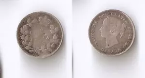 Canadá 5 centavos 1884 ¡Raro! - Imagen 1 de 1