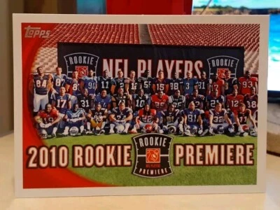 2010 ROB GRONKOWSKI TIM TEBOW SUH DEMARYIUS THOMAS Topps #412 ROOKIE PHOTO - Image 1 of 2