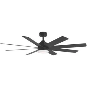 Celene 62 in. LED Indoor/Outdoor Matte Black Ceiling Fan with Light and Remote C - Picture 1 of 1