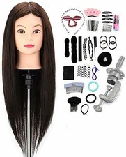Hairdressing Head Neverland 50% Real Hair Training Head 22 Inch Cosmetology