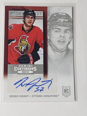 2013-14 PANINI CONTENDERS DEREK GRANT AUTO AUTOGRAPH RC ROOKIE - Image 1 of 2