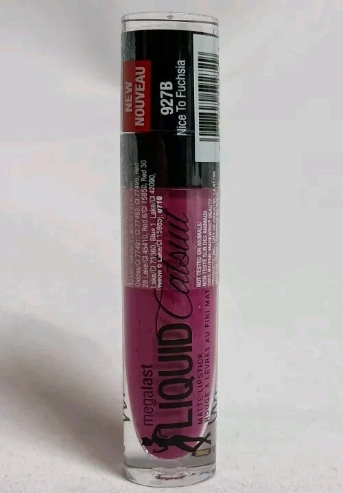 2 Wet N Wild Megalast Liquid Catsuit Matte Lipstick to Fuchsia 927B