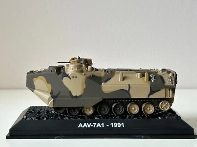 AAV-7A1 - 1991 Landing Vehicle USA Military Model Car Tank Diecast 1:72 Scale - Image 1 of 4