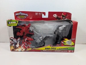 Bandai Power Rangers Dino Charge DINO CYCLE and BLACK RANGER Zord Builder New - Picture 1 of 9