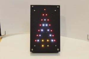Weihnachtsbaum bewegungsaktiviert Tischplatte rot weiß blau blinkend Tochter Geschenk - Bild 1 von 8