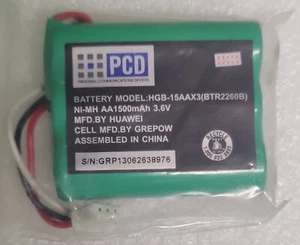 BATTERY PCD HGB-15AAX3 BTR2260B NI-MH AA 1500mAh 3.6V Rechargeable - Picture 1 of 3