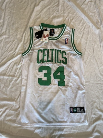 NBA Boston Celtics Paul Pierce 34 White  Jersey Mens 56 Sewn Cover
