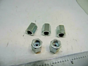 273300 EDELMAN 3/8-24 Inverted Flare Union For 3/16 " Brake Line Tubing 5 pack - Picture 1 of 7