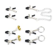 4 Styles Nipple Clamps Breast Clamps with Metal Chain Bell BDSM Adult Sex Toys