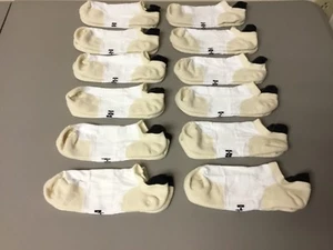 Women's Hue Cotton Blend Tab Footie Socks Medium White Multi 12 Pair #655R - Picture 1 of 2