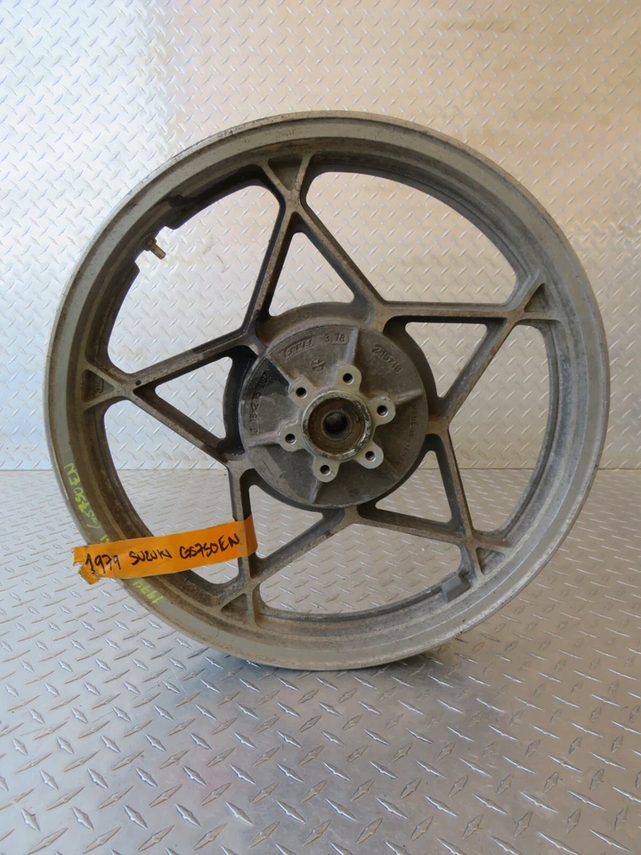 1979 79 SUZUKI GS750EN GS 750EN 750 REAR RIM - Image 1 of 4
