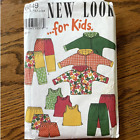 Vintage 1990s New Look 6649 Sewing Pattern Sz infant to toddler Clothes COMPLETE