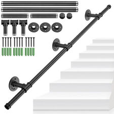 Wall Mounted Stair Rails Handrail Indoor Outdoor Step Staircase Rail Hanger Rack