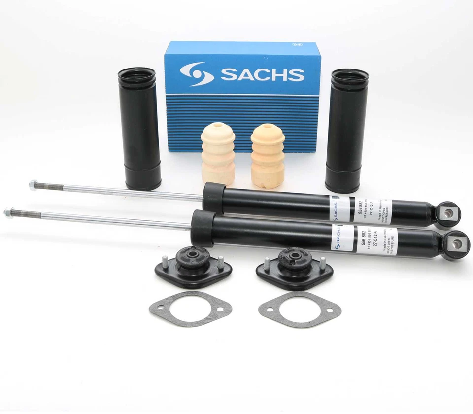 2 x Sachs Stoßdämpfer + Domlager + Protection kit Hinterachse für BMW E36 E46 - Bild 1 von 1