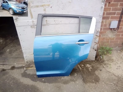 DOOR COMPLETE REAR PASSENGER NSR BLUE 5B KIA SPORTAGE MK3 2010-16 LC62 - Image 1 of 4
