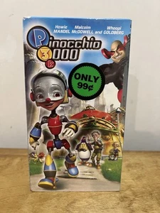 Pinocchio 3000 VHS 2005 Malcolm McDowell Howie Mandel Whoopi Late Release SEALED - Picture 1 of 6