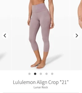 Lululemon Align 21” Capri Lunar Rock Size 6 - Picture 1 of 6