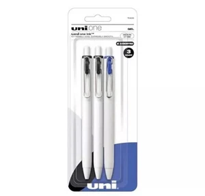 🔥Uniball One Retractable Gel Pens, Medium Point (0.7mm), Assorted Ink, 3 Pack - Picture 1 of 7