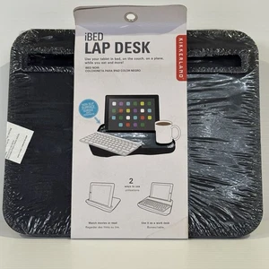 Kikkerland iBed Tablet Stand Lap Pillow Desk For Apple/Android Black New Sealed - Picture 1 of 11