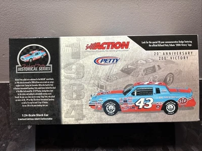 Action 1:24 Historical 1984 Grand Prix Richard Petty #43 STP 200th Win Die Cast - Image 1 of 4