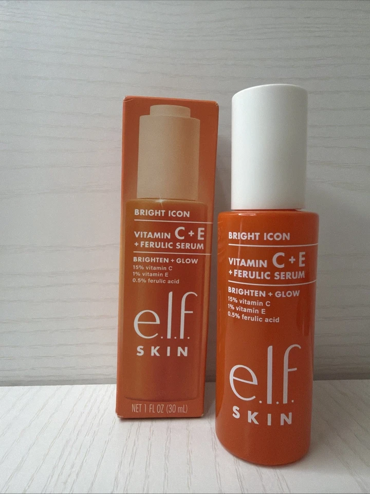 Новый в коробке ELF кожи яркий значок витамин C + E + феруловая сыворотка 30 мл! - Изображение 1 из 1