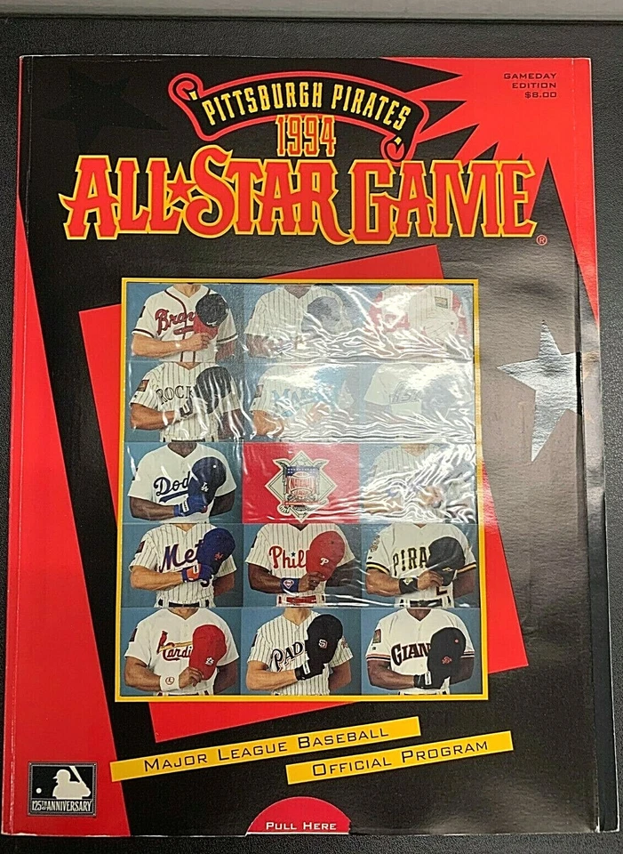 1994 MLB All Star Game Program Pittsburgh Pa Unmarked Scorecard - Image 1 of 1