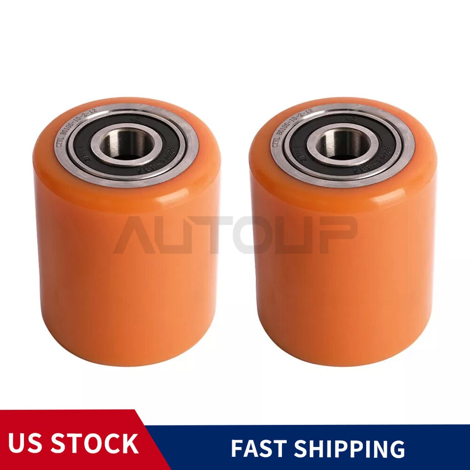 AUTOUP 2PCS Load Wheel Assembly For Big Joe Model E30 Pallet Truck 111513300040