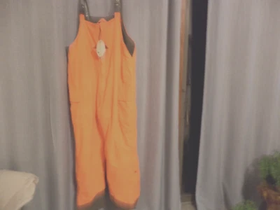 NEW MEN'S SZ.3XL  MOSSY OAK INSULATED WATERPROOF ORANGE BIB JUMPSUIT NWT - Image 1 of 4