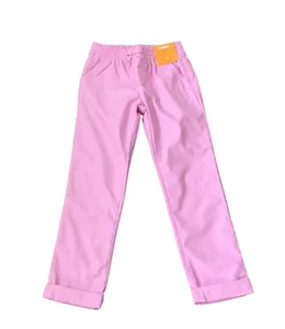 Gymboree Eiffel Flowers Pants Pink Sz 4T Girls Cuffed Twill Bottoms NWT - Picture 1 of 3