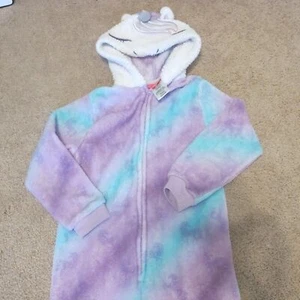 Saint Eve Kids Girl's Unicorn One Piece Pajama Size XS (5/6) GUC - Picture 1 of 3