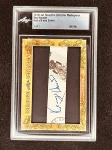 Ken Houston 2018 Leaf Masterpiece Cut Signature signed 1/1 JSA Redskins Oilers - Picture 1 of 2