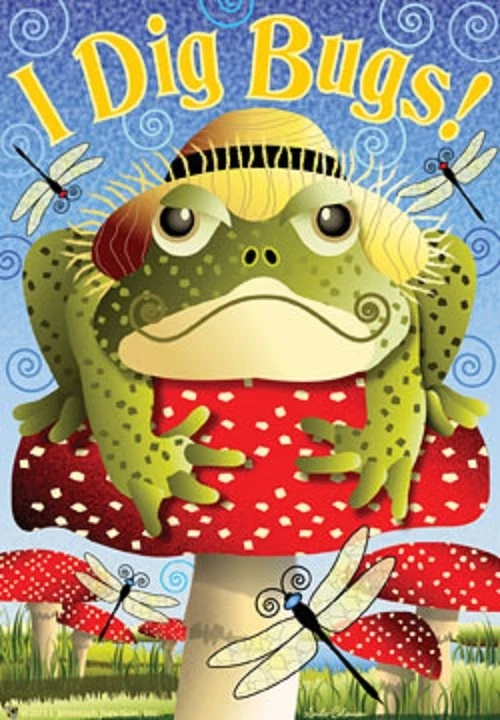 BANDERA DE LA CASA--28" X 40" I DIG BUGS SAPO-por Jeremiah Junction Foto 1 de 1