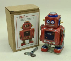 Robot MS524R wind up tinplate tin plated classic toy cute man antique - Picture 1 of 10