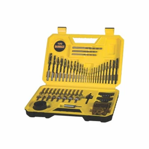 Genuine DeWalt Straight Shank Combination Drill Bit Set 100 Pieces UK-NSSF - Picture 1 of 4