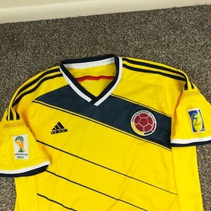 2013 Colombia National Team Jersey Adidas Soccer Football Mens Large World Cup - Picture 1 of 13