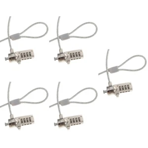5 PCS Drahtseil -Notebook -Schloss Laptop-Kabelschloss Für Monitor - Afbeelding 1 van 12