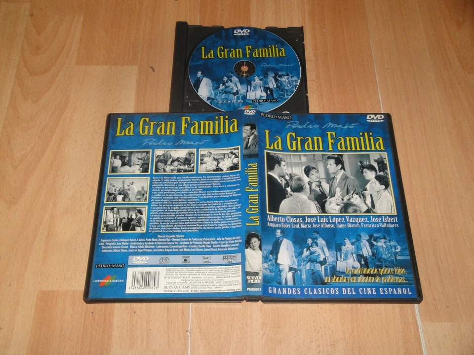 LA GRAN FAMILIA EN DVD CLASICO CINE ESPAÑOL UN FILM DE PEDRO MASÓ EN BUEN ESTADO - Imagen 1 de 1