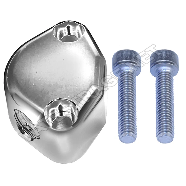 BOMBA DE COMBUSTÍVEL CROMADA BLOCO FORA DA PLACA COM HARDWARE VW BUG BUS GHIA BUGGY 127014C FS - Imagem 1 de 1