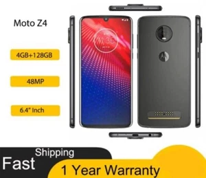 Motorola Moto Z4 XT1980-4 128GB+4GB 4G Unlocked Smartphone - Picture 1 of 16