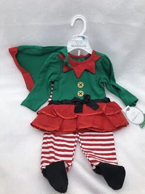 Bebé Niñas 3 piezas Bastón de Caramelo Elfo Navidad Vestido Leggings Sombrero Koala Niños 3-6M NUEVO Foto 1 de 4