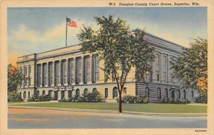 #H3367 SUPERIOR, WI. POSTAL, COUNTY COURT HOUSE - Imagen 1 de 2