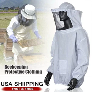 Protective Safety Beekeeping Jacket Veil Suit Bee Keeping Size L Suit Smock USA - Picture 1 of 10