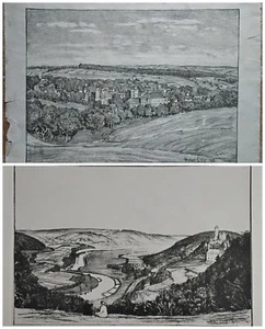 Baden Land 2 lithographs by Walter Lilie - Picture 1 of 5