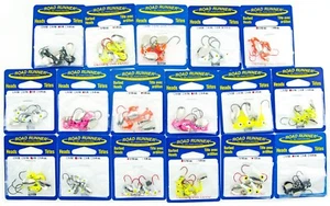 Road Runner Fishing Jig Head 17 Pack Assorted Lot Original Barbed Indiana Blades - Picture 1 of 4