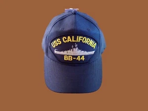 USS CALIFORNIA BB-44 U.S NAVY BATTLESHIP HAT U.S MILITARY OFFICIAL BALL CAP US - Picture 1 of 9
