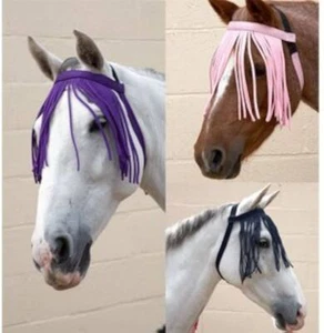 Hy Equestrian Free Fit Fliegenfransen kein Kopfband erforderlich alle Farben & Größen - Bild 1 von 3